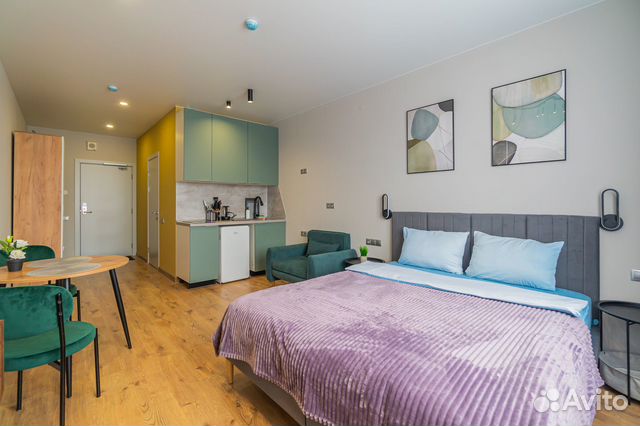 

Квартира-студия, 28 м², 2 кровати