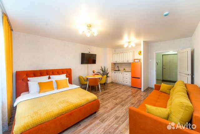 

Квартира-студия, 40 м², 2 кровати