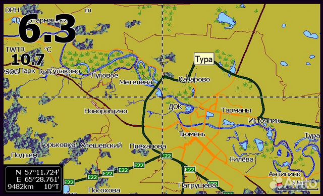 Карта c map для эхолота lowrance