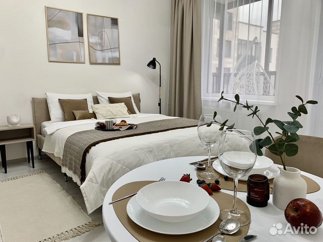 

Квартира-студия, 26 м², 2 кровати