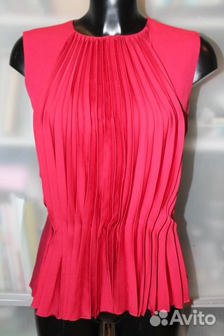 Топ шелковый плиссированный Maison Martin Margiela Топ шелковый плиссированный Maison Martin Margiela