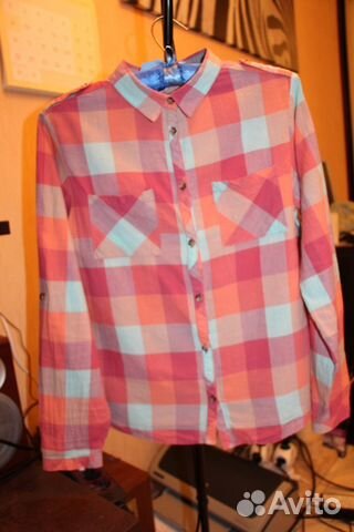 Рубашка zara в клетку Рубашка zara в клетку