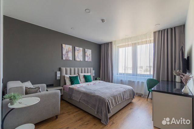 

Квартира-студия, 28 м², 2 кровати