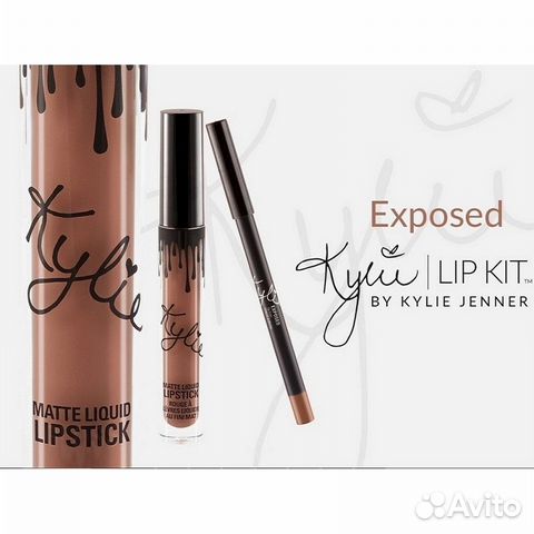 Набор помада + карандаш Kylie Lipstick Lip Liner Набор помада + карандаш Kylie Lipstick Lip Liner