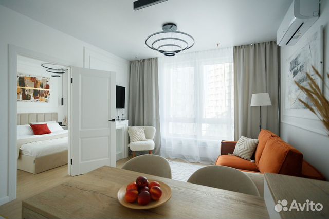 

1-к. квартира, 40 м², 2 кровати