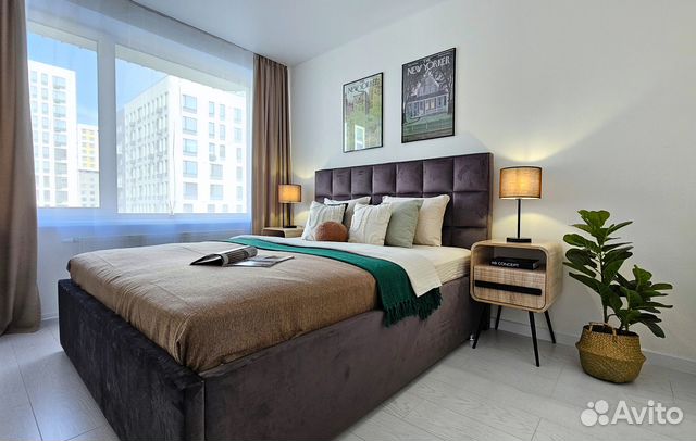 

1-к. квартира, 45 м², 2 кровати