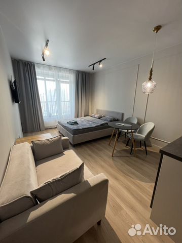 

Квартира-студия, 33 м², 2 кровати