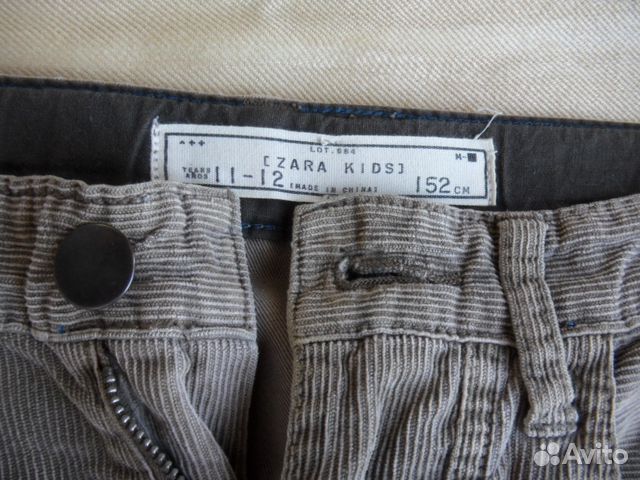 Джинсы из вельвета zara kids Джинсы из вельвета zara kids