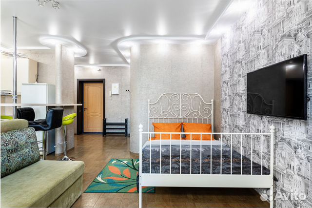 

Квартира-студия, 35 м², 2 кровати