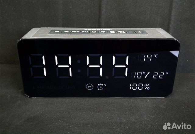 Часы-колонка sardine A10 с bluetooth и fm радио Часы-колонка sardine A10 с bluetooth и fm радио