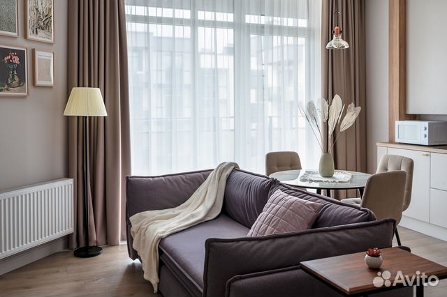 

1-к. квартира, 58 м², 2 кровати
