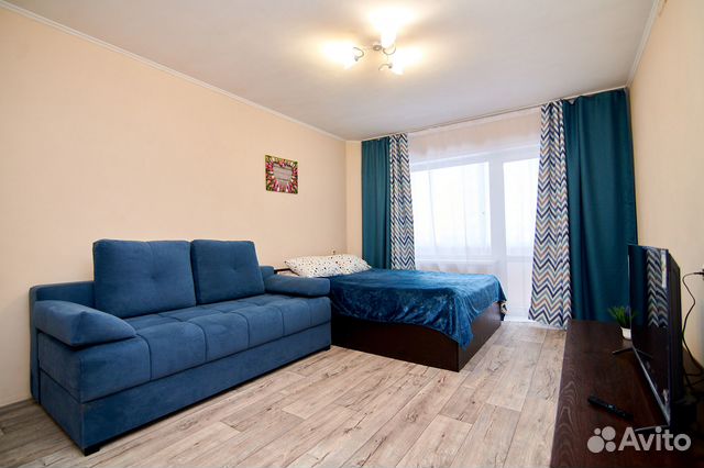 

1-к. квартира, 39 м², 2 кровати