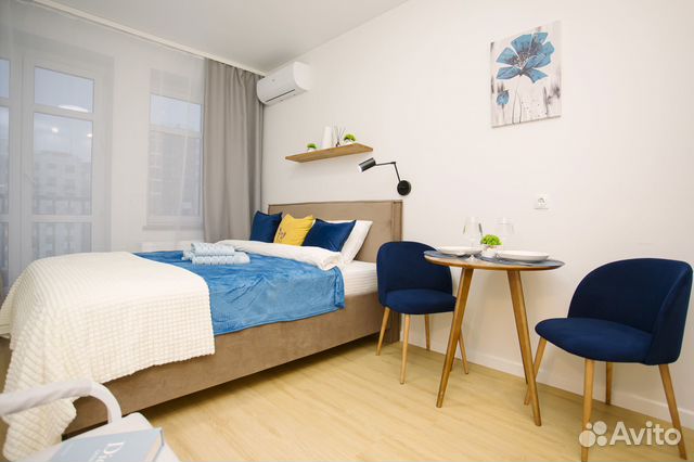 

Квартира-студия, 21,5 м², 2 кровати