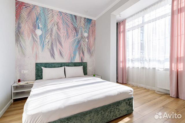 

1-к. квартира, 55 м², 2 кровати