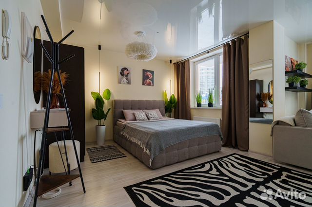 

Квартира-студия, 35 м², 2 кровати