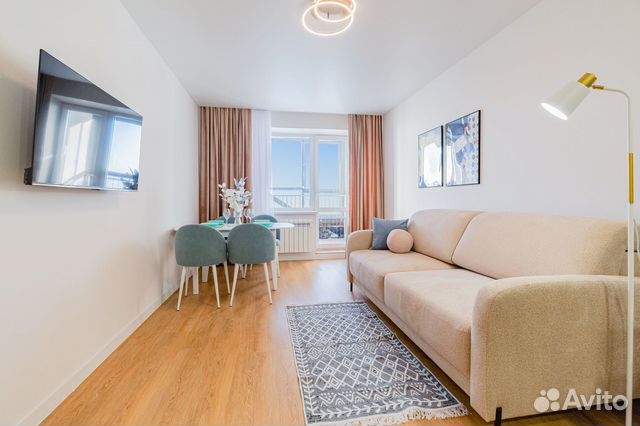 

1-к. квартира, 45 м², 2 кровати