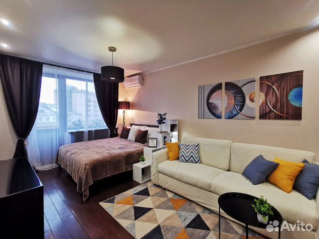 

1-к. квартира, 45 м², 3 кровати