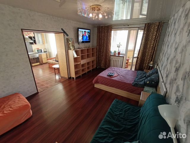 

1-к. квартира, 54 м², 3 кровати