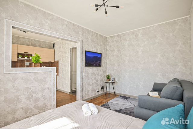 

Квартира-студия, 34 м², 2 кровати