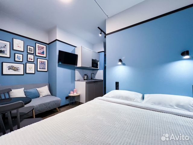 

Квартира-студия, 20 м², 2 кровати