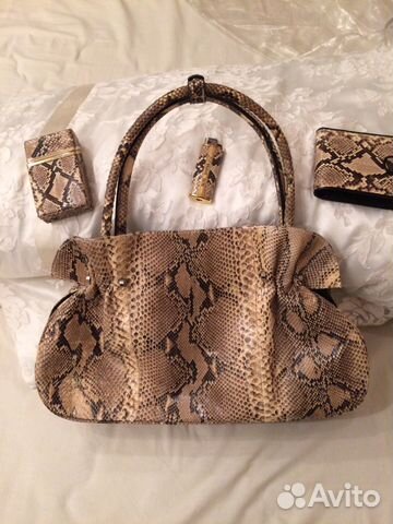 Сумка Питон, портмоне, портсигар И зажигалка Сумка Питон, портмоне, портсигар И зажигалка