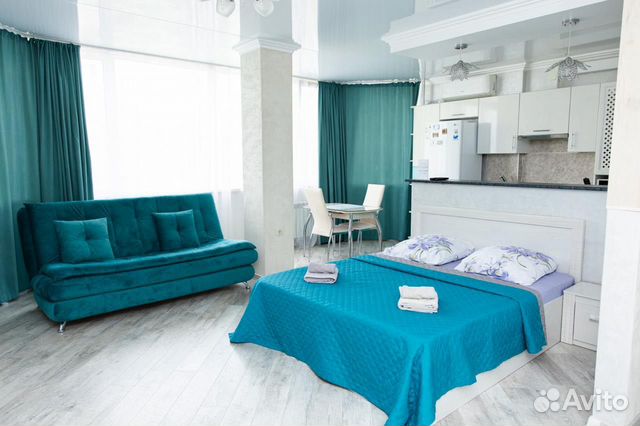 

Квартира-студия, 43 м², 1 кровать