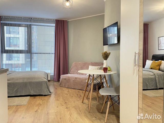 

Квартира-студия, 25 м², 2 кровати