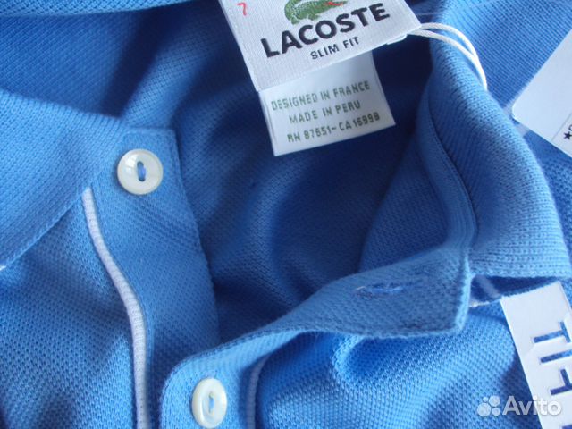 Lacoste Поло размер L(6), XL (7) slim Fjord