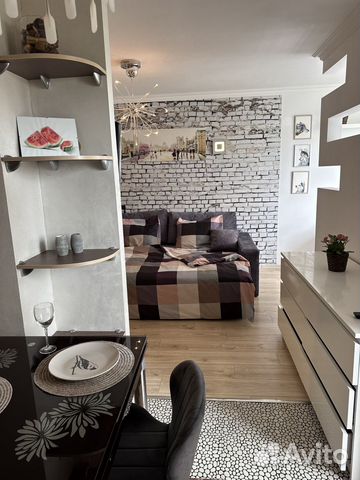 

Квартира-студия, 42 м², 2 кровати
