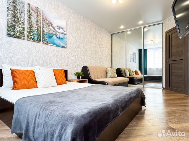 

1-к. квартира, 38 м², 2 кровати