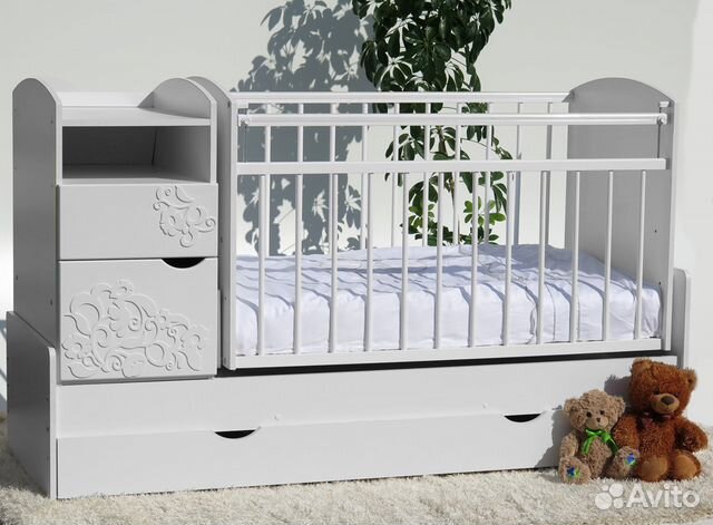 Кроватка-трансформер Элис-Виола маятник поперечный