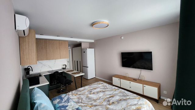 

Квартира-студия, 30 м², 1 кровать
