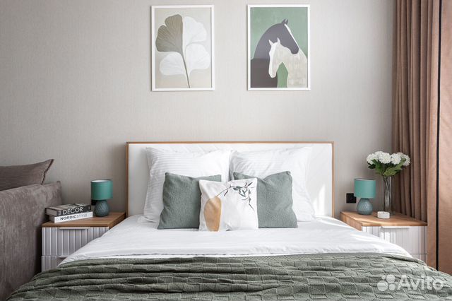 

1-к. квартира, 40 м², 2 кровати