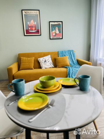 

Квартира-студия, 35 м², 2 кровати