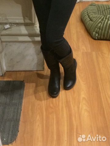 Сапоги на зиму кожаные