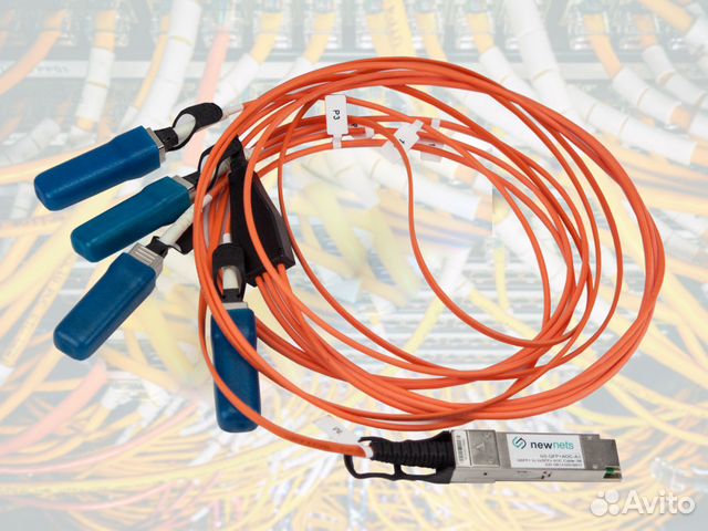 Qsfp+ 40G 4х SFP +SR AOC 10м Оптический трансивер