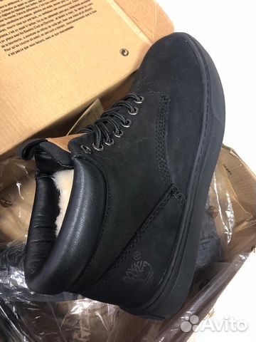 Зимние Timberland 6 in Premium Black Men 38-43