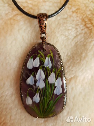 Кулон ручная роспись 