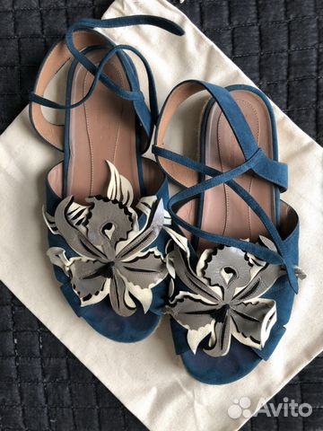 Замшевые сандали Marni оригинал