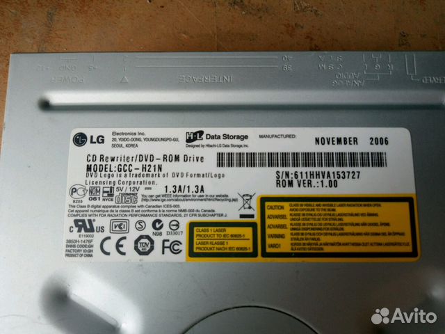 CD rewriter/DVD-ROM Drive LG GCC-H21N