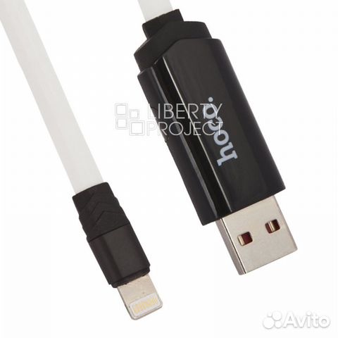 USB кабель hoco U29 LED Timing Type-C Charging Cab