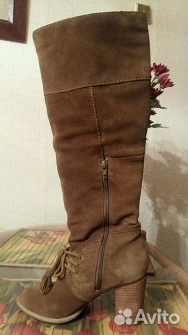 Сапоги замша из Европы
