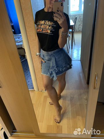 Юбка zara (+ джинсовка)