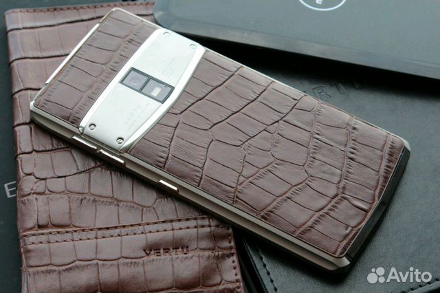 Vertu Constellation X Dark Brown Crocodile