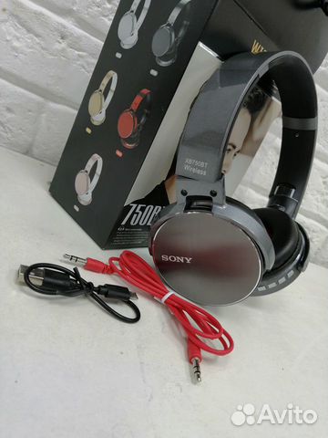 Беспроводные наушники sony 750 BT. Черные Беспроводные наушники sony 750 BT. Черные
