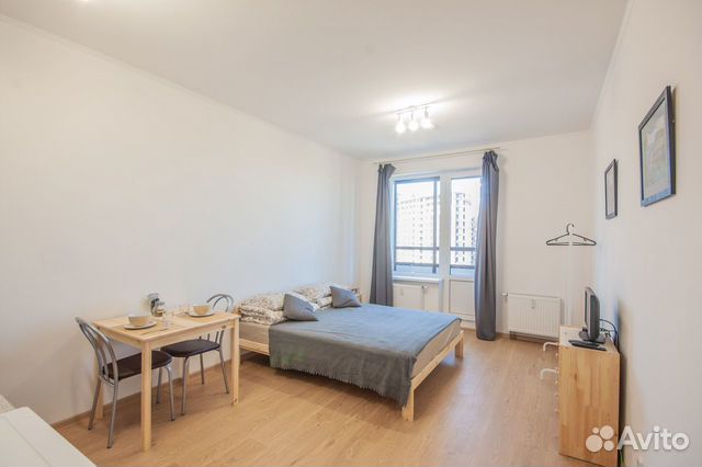 

Квартира-студия, 27 м², 1 кровать