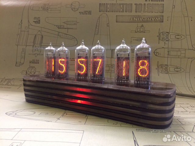 Часы на газоразрядных индикаторах ин-14, ин-12