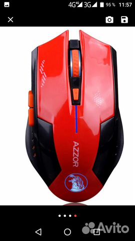 Игровая мышь компьютерная бесшумная