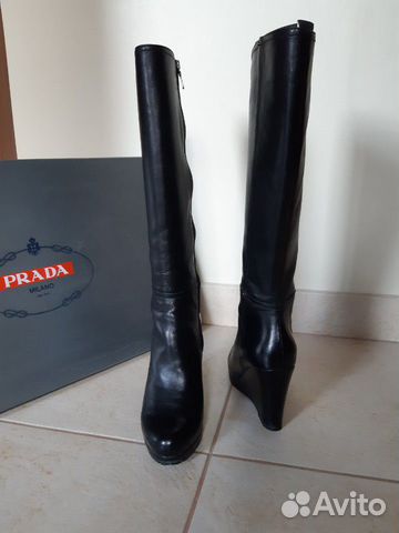 Сапоги prada осенние