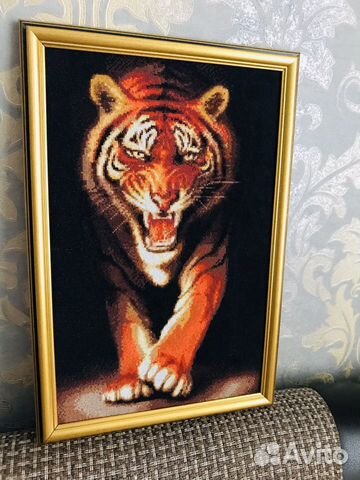 Тигр вышивка крестом